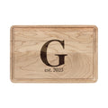 Monogram Engraved Cutting Board — Personalized ‘G’ with Est. Year
