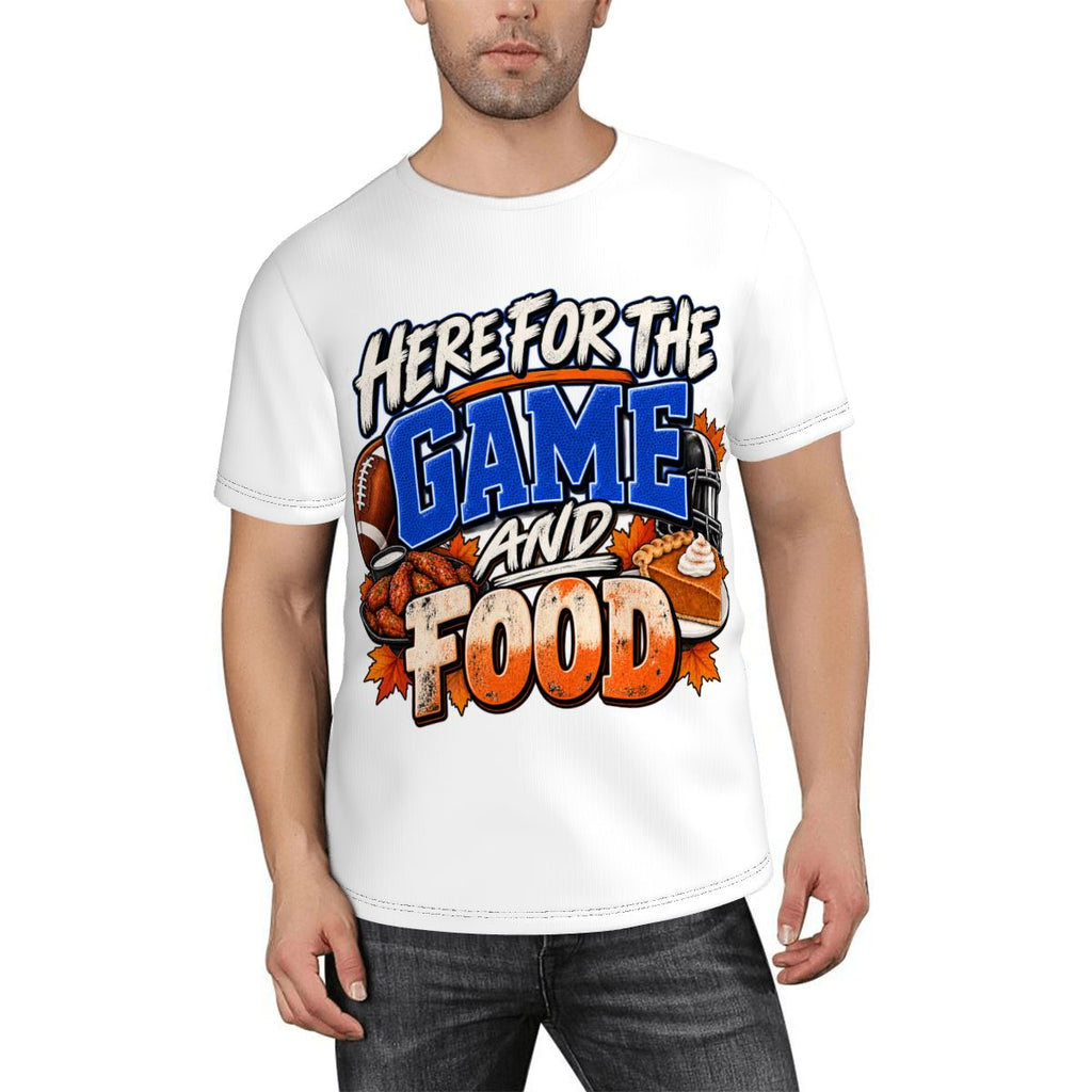 Here For The Game and Food T-Shirt