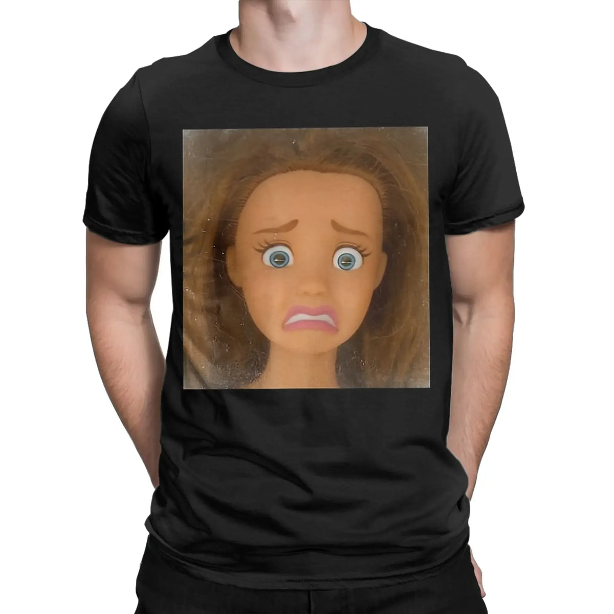 Worried Doll Face T-Shirt