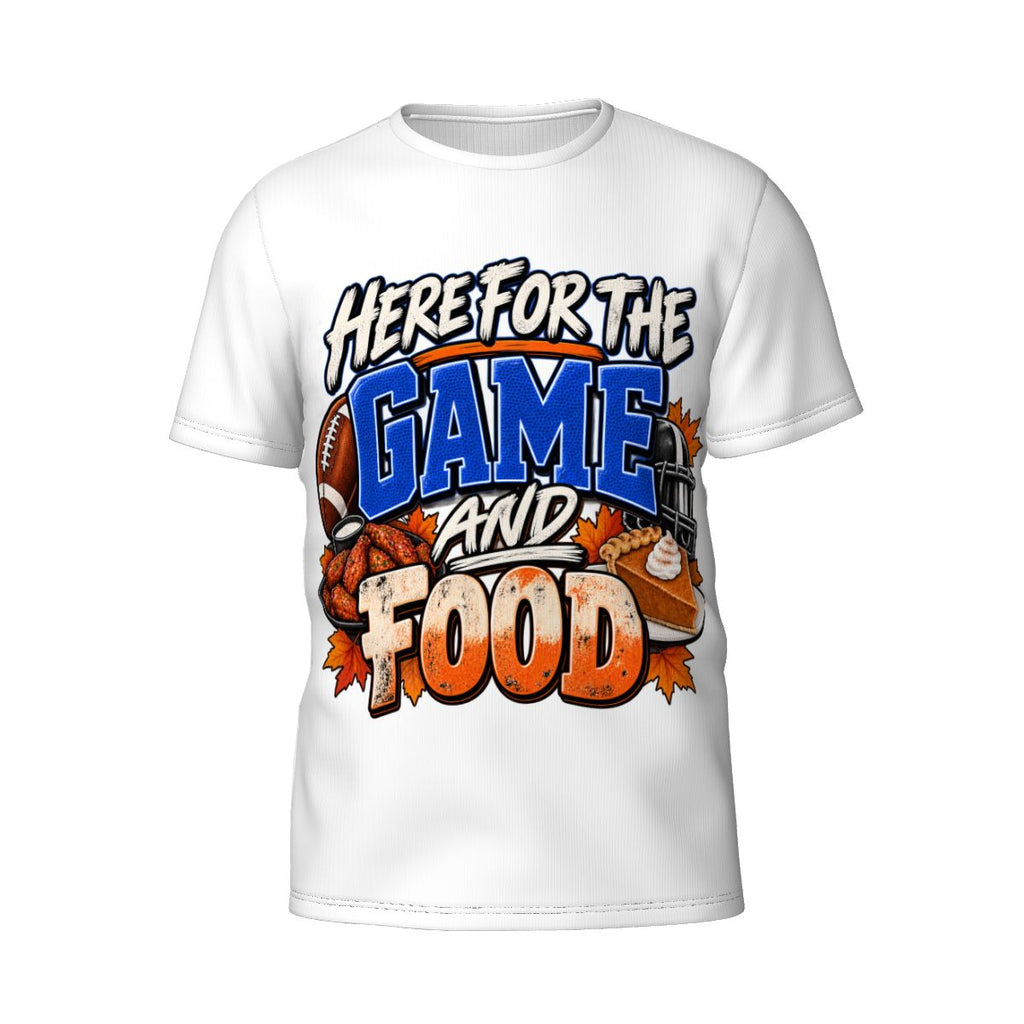 Here For The Game and Food T-Shirt