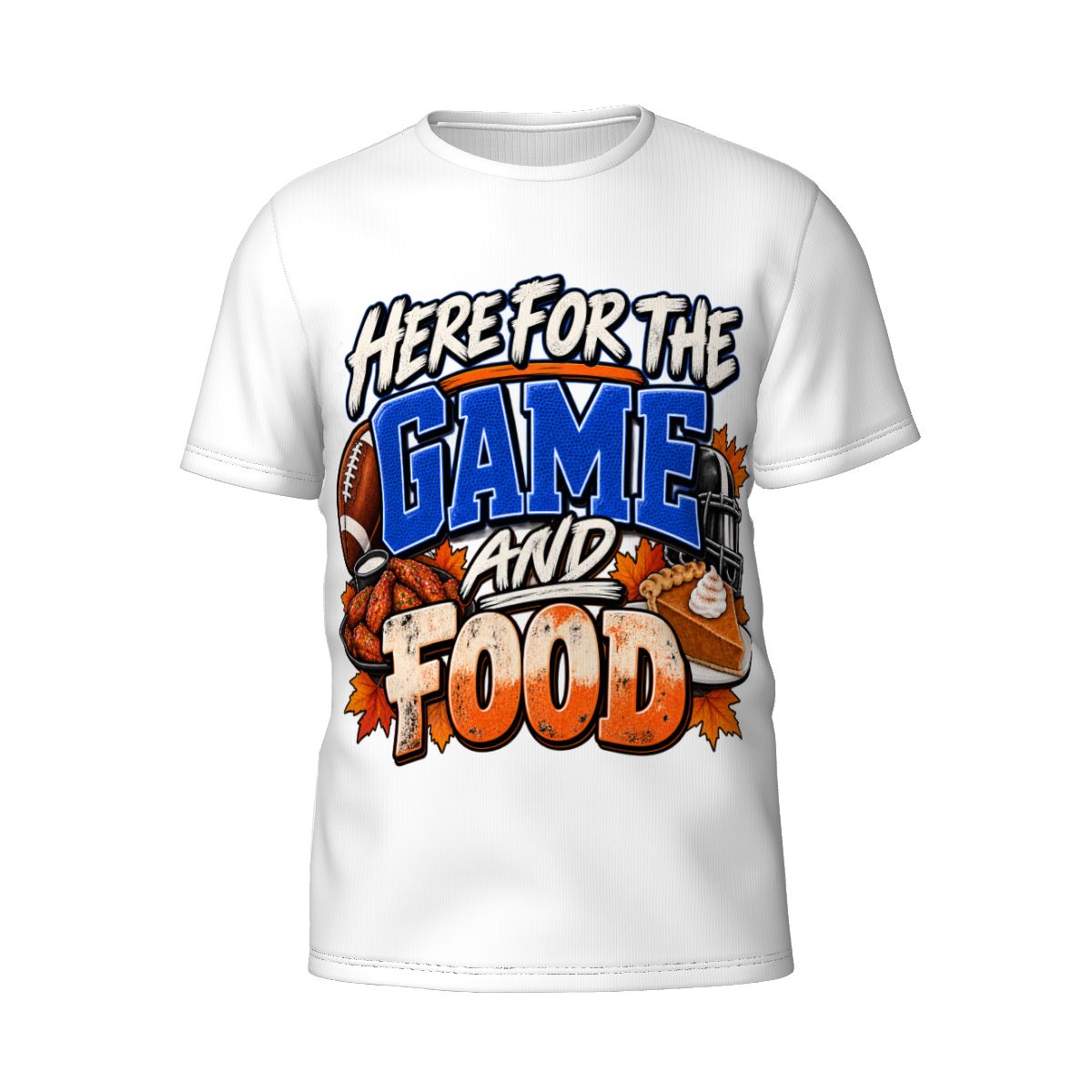 Here For The Game and Food T-Shirt